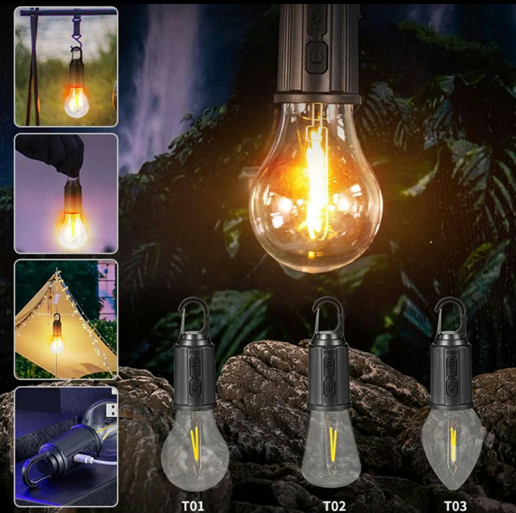 Vintage USB Rechargeable Hanging LED Bulb