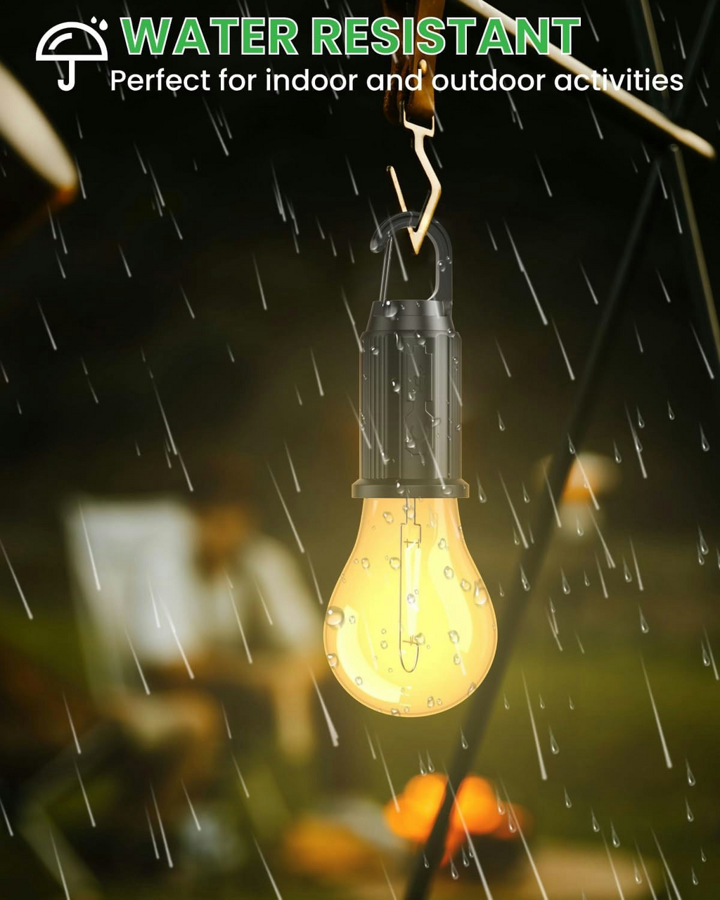 Vintage USB Rechargeable Hanging LED Bulb