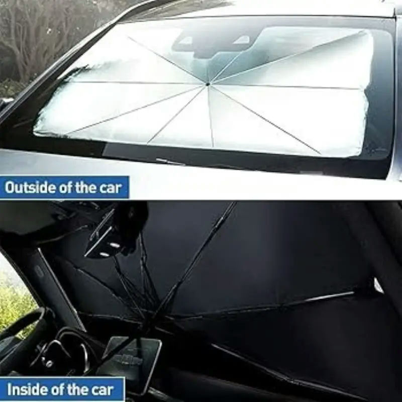 Foldable Car Sunshade Umbrella  UV & Heat Protection