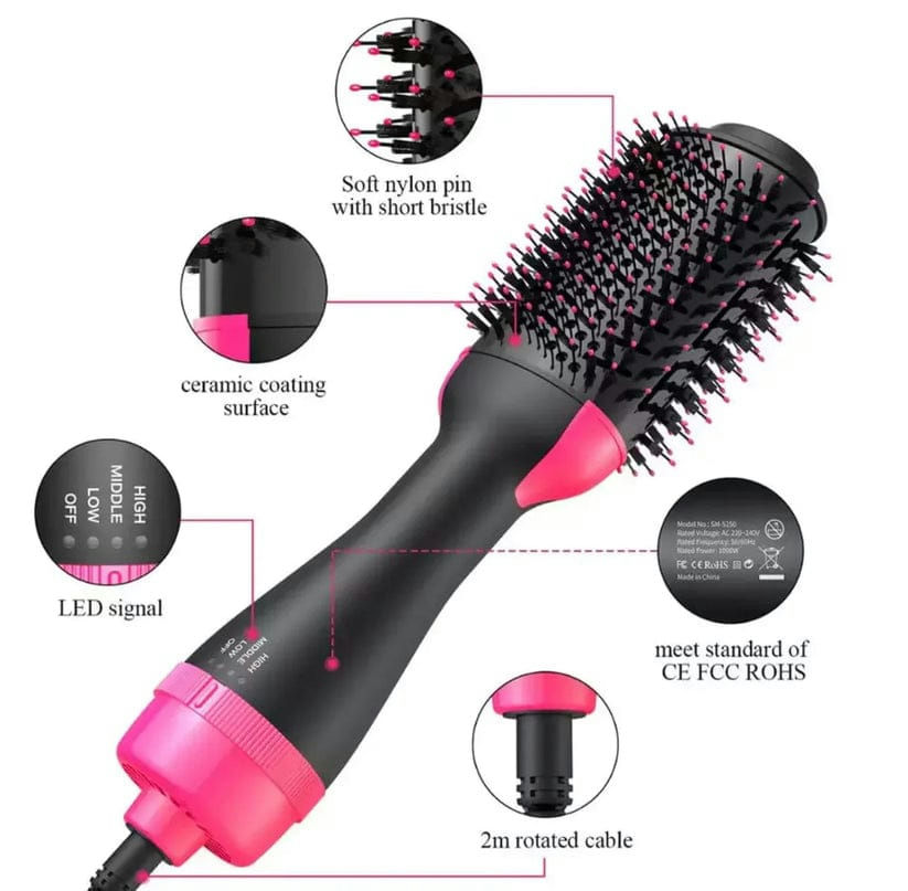 4-in-1 Hot Air Brush  Hair Dryer & Styler