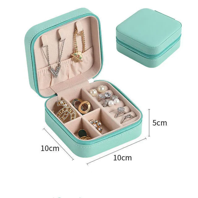 Leather Jewelry Storage Box and Jewelry Organizer