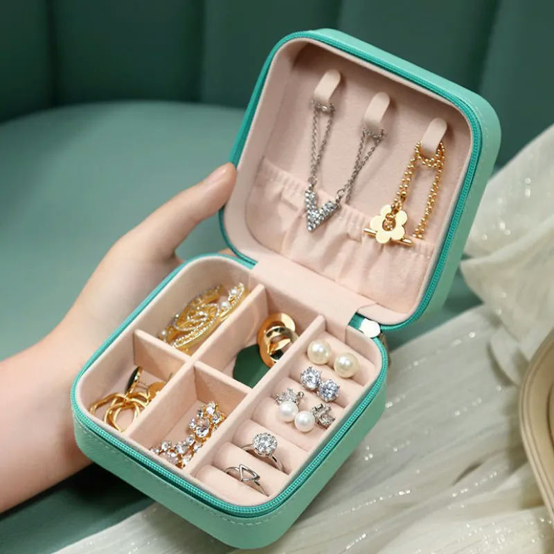 Leather Jewelry Storage Box and Jewelry Organizer