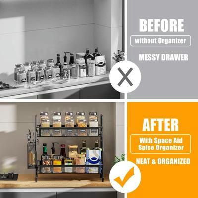 Black Stainless Steel Kitchen Organizer 1 Pc