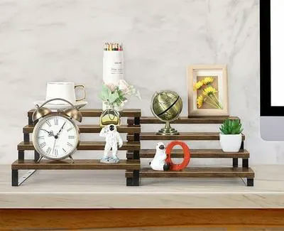 4-Layer Wooden Spice Rack and Kitchen Organizer