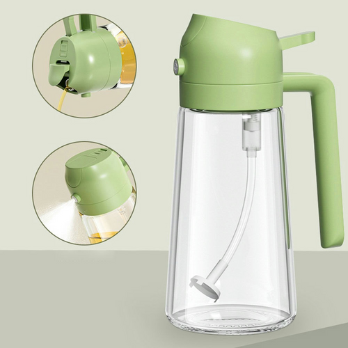 2-in-1 Oil Sprayer Bottle 400ML Kitchen Cooking Tool
